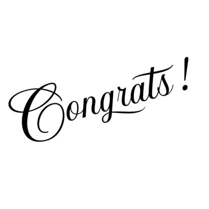 Congrats!